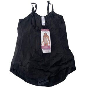 Curveez® Ultra Shaping Hip Hugger Bodysuit Shapewear Black Sz XL  CUR1515